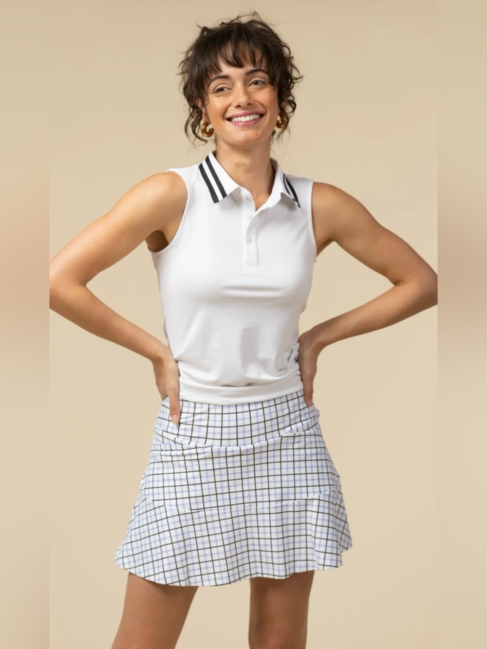Smith & Quinn Molly Skort - Classic Plaid - Size L - New With Tags